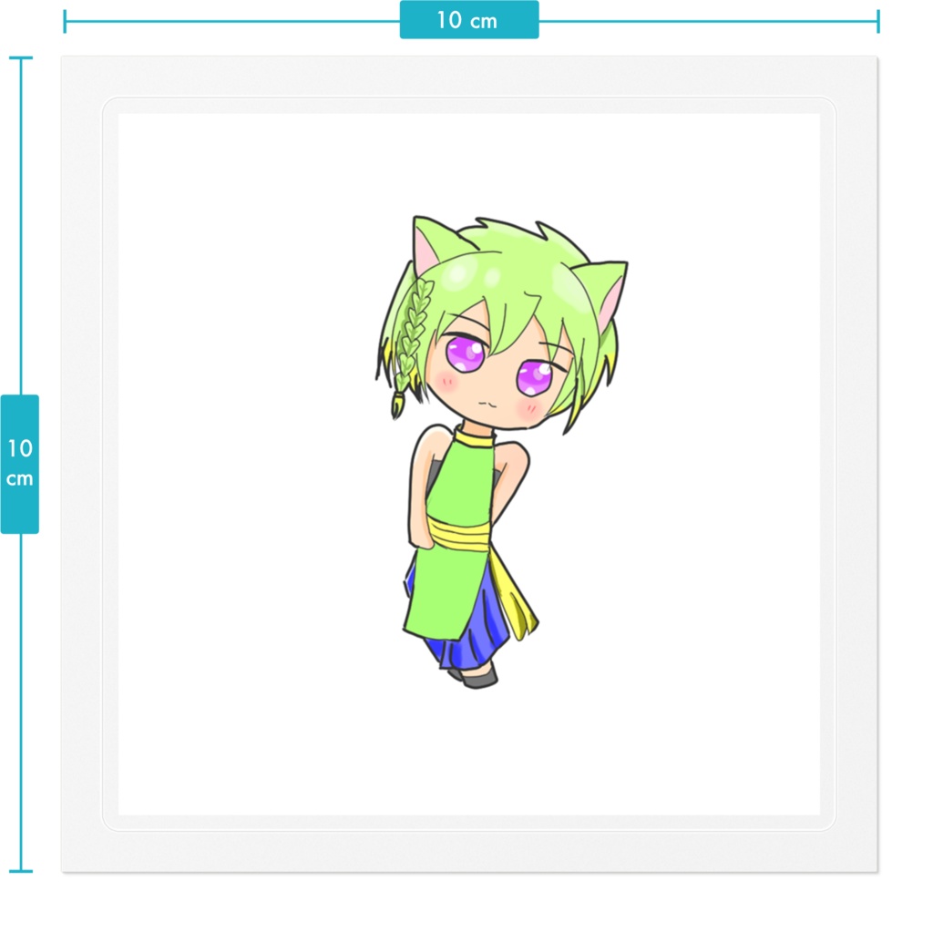 「猫耳緑髪男子ちびキャラアクスタ🌟」