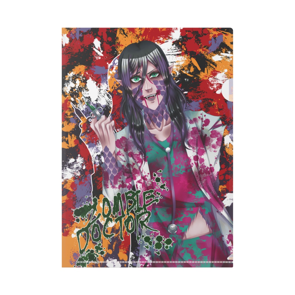 李蛇虺ハロウィン衣装A4クリアファイル