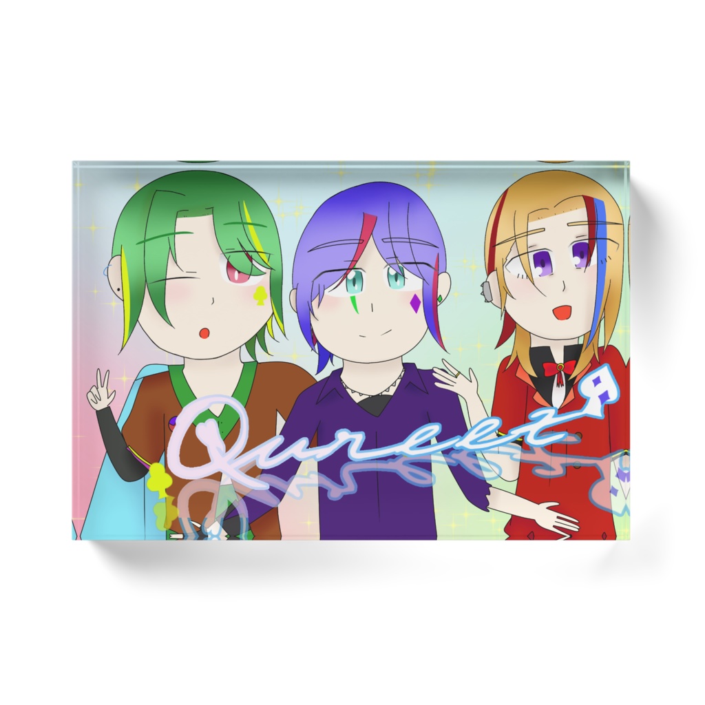 Qureezのアクリルブロック