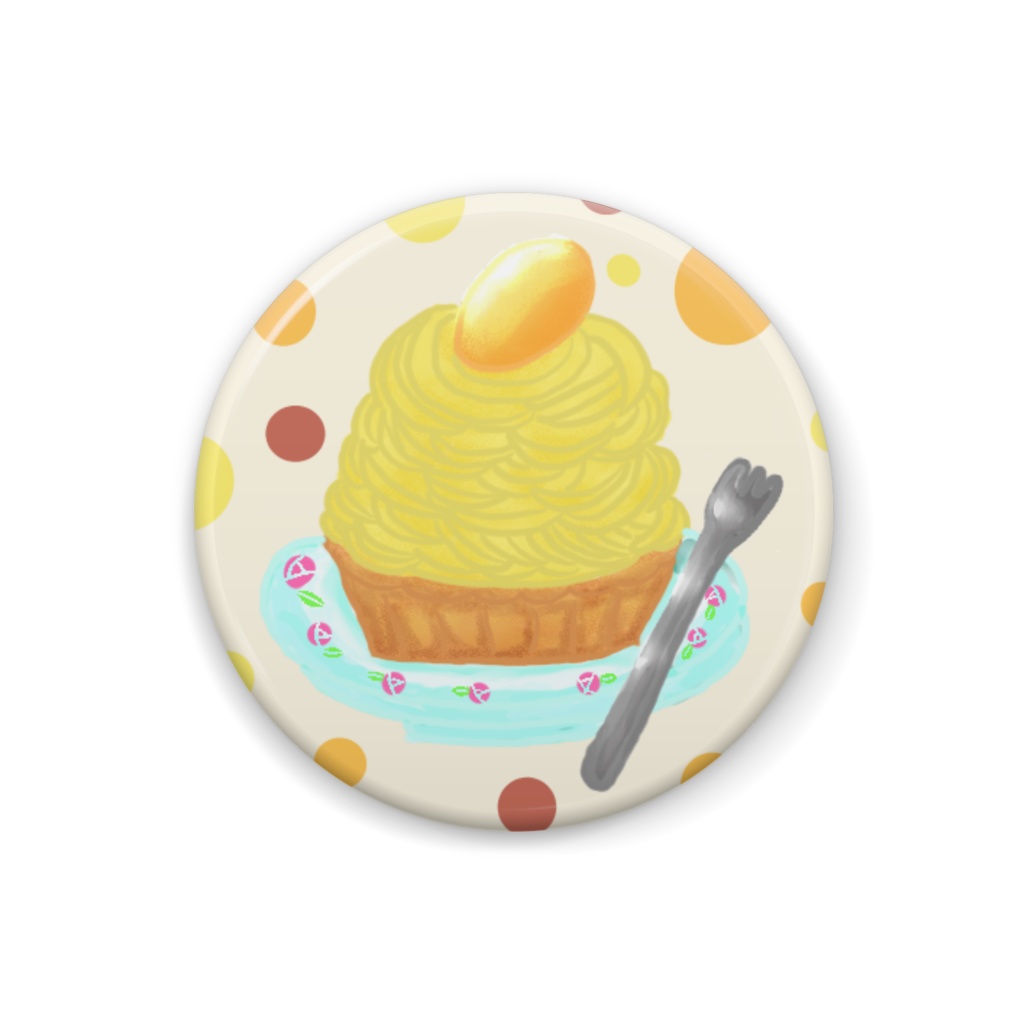 モンブラン缶バッジ