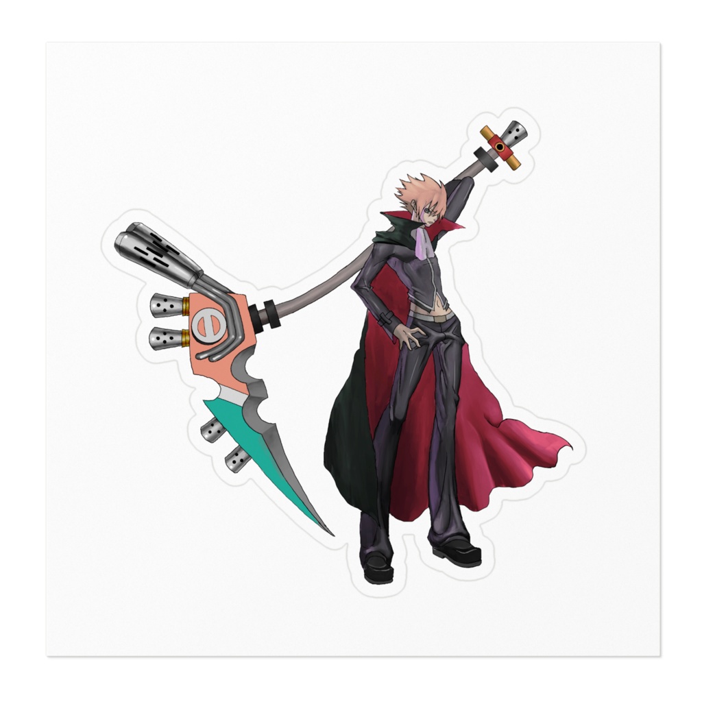 青年ステッカー