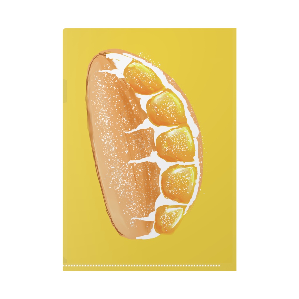 クリアファイルコッペパン桃・マンゴー