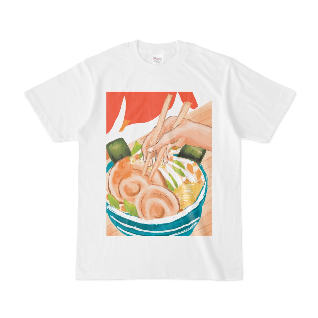 Tシャツラーメンイラスト