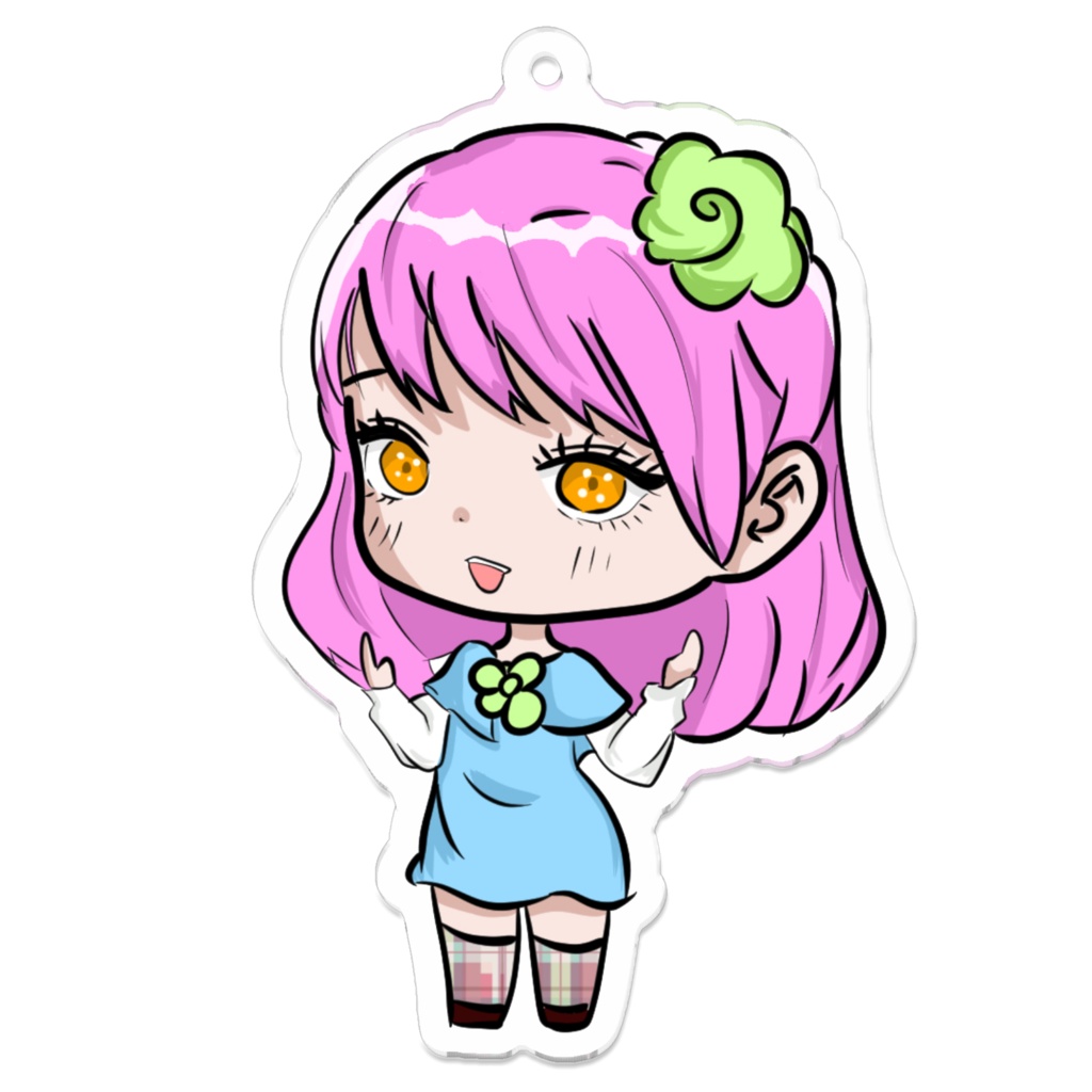 ピンク髪ガールのアクキー