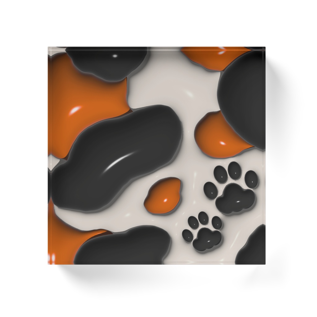 三毛猫アクリルブロック