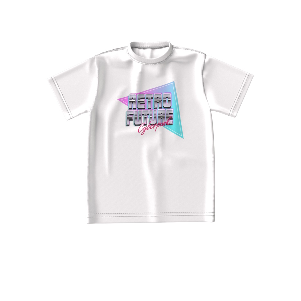 SFレトロ風ロゴビッグシルエットTシャツ