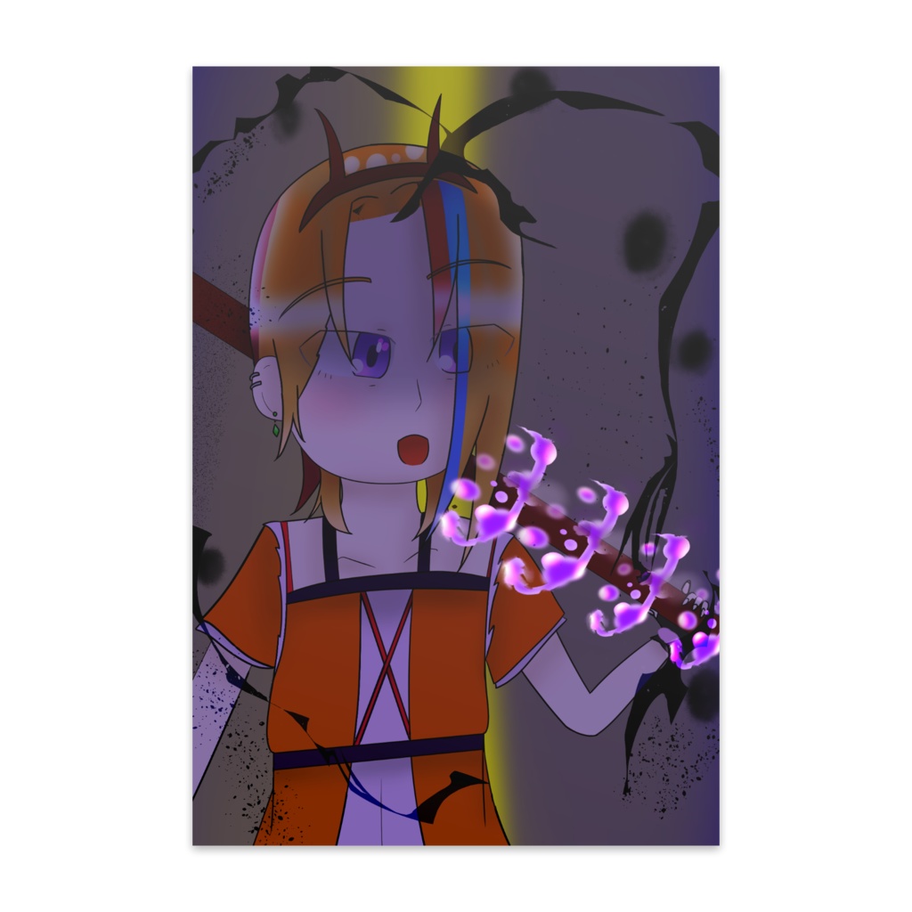 ハロウィンと亮のポストカード