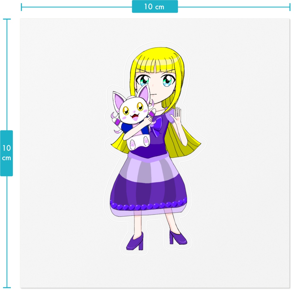 大魔法クイーンバトル葡萄とアイのステッカー