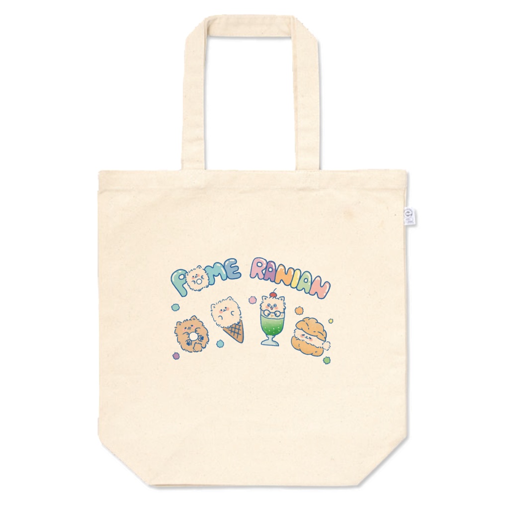 ポメラニアンのトートバッグ