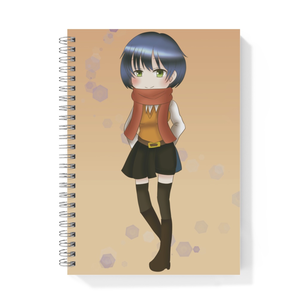 赤マフラーちゃんリングノート