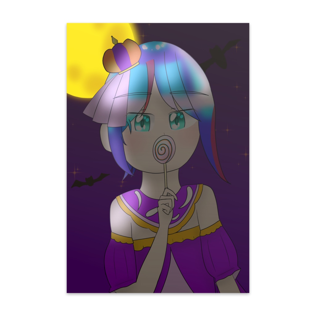 ハロウィンと聖夜のポストカード