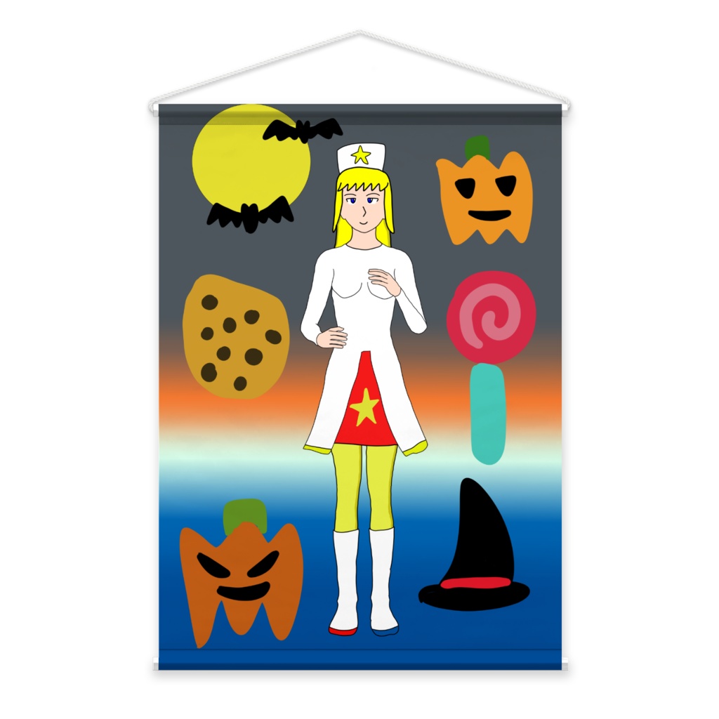 タペストリー、ハロウィンの聖女