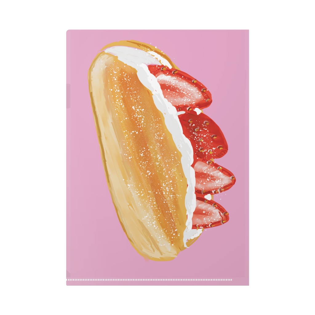 チョココロネ、コッペパンイチゴ