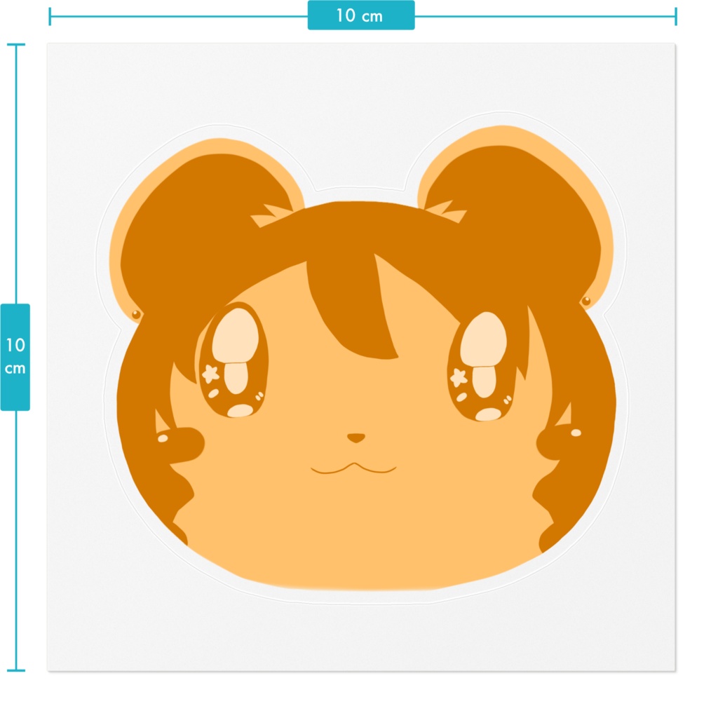 四葉熊パン風ステッカー