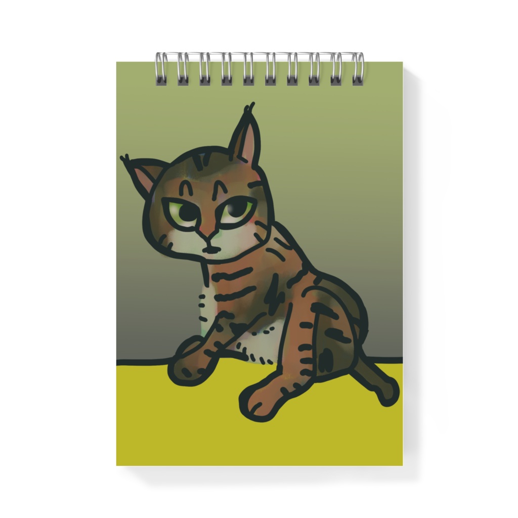 鳴いている猫のメモ帳