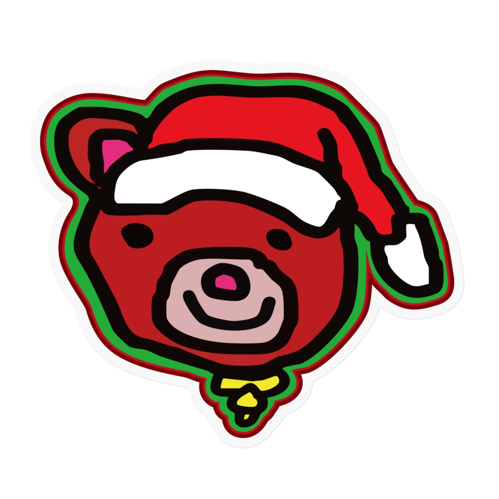 かわいいくま＆クリスマスステッカー