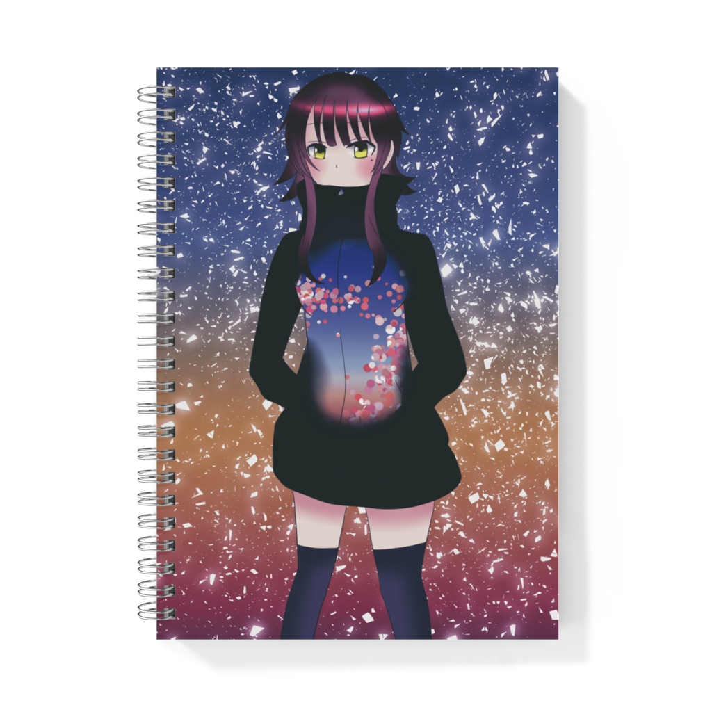 ウルフカット女子のリングノート