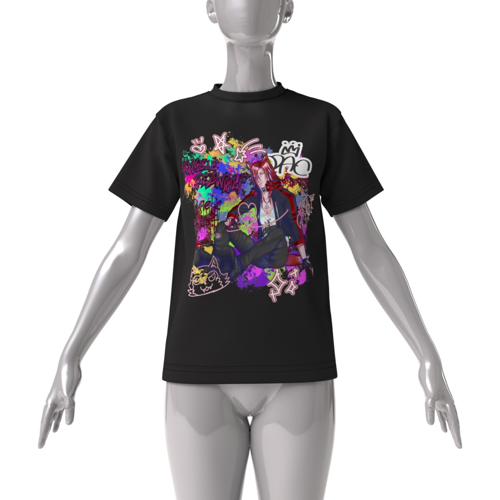 カヌレ・レッドウルフビッグシルエットTシャツ