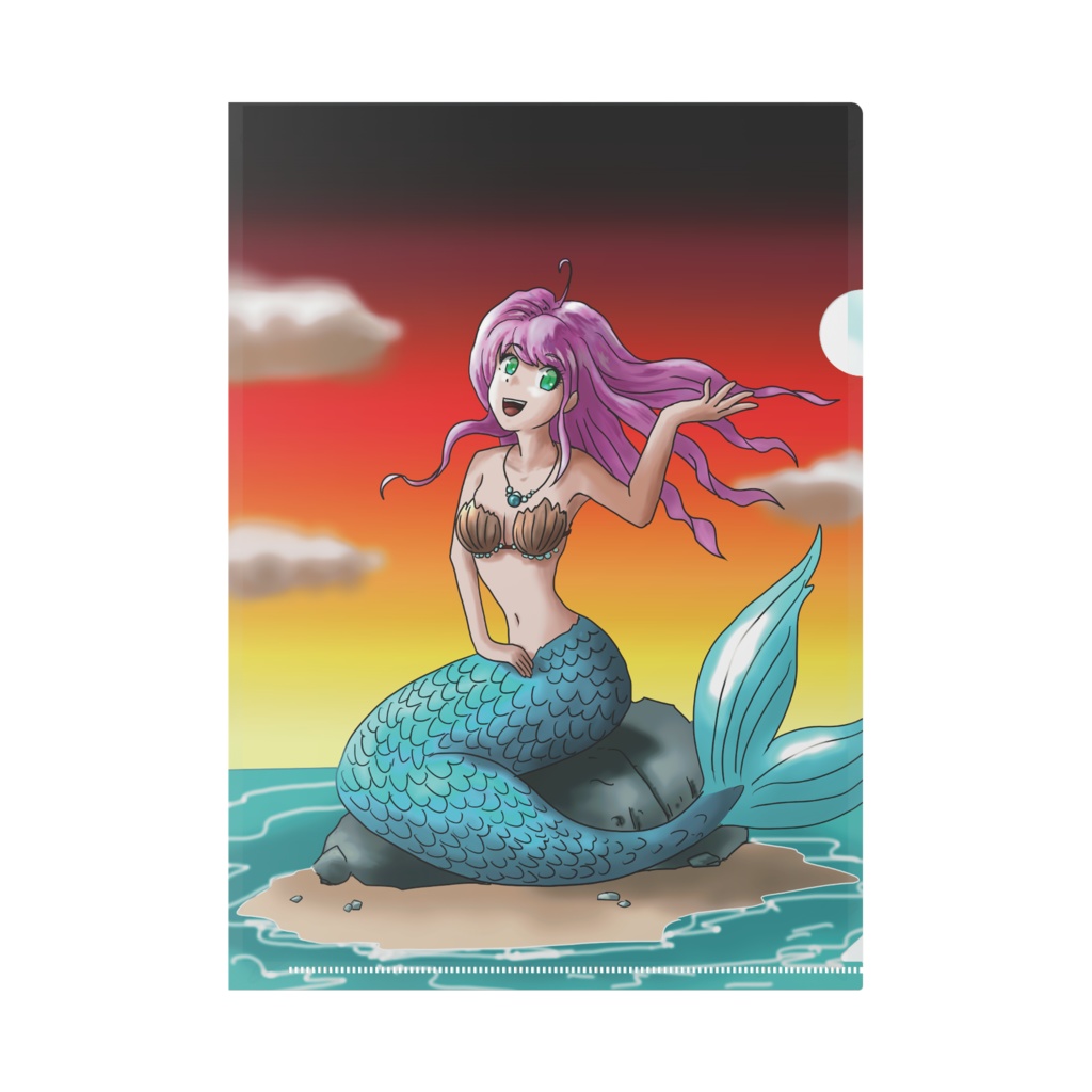 人魚のクリアファイル