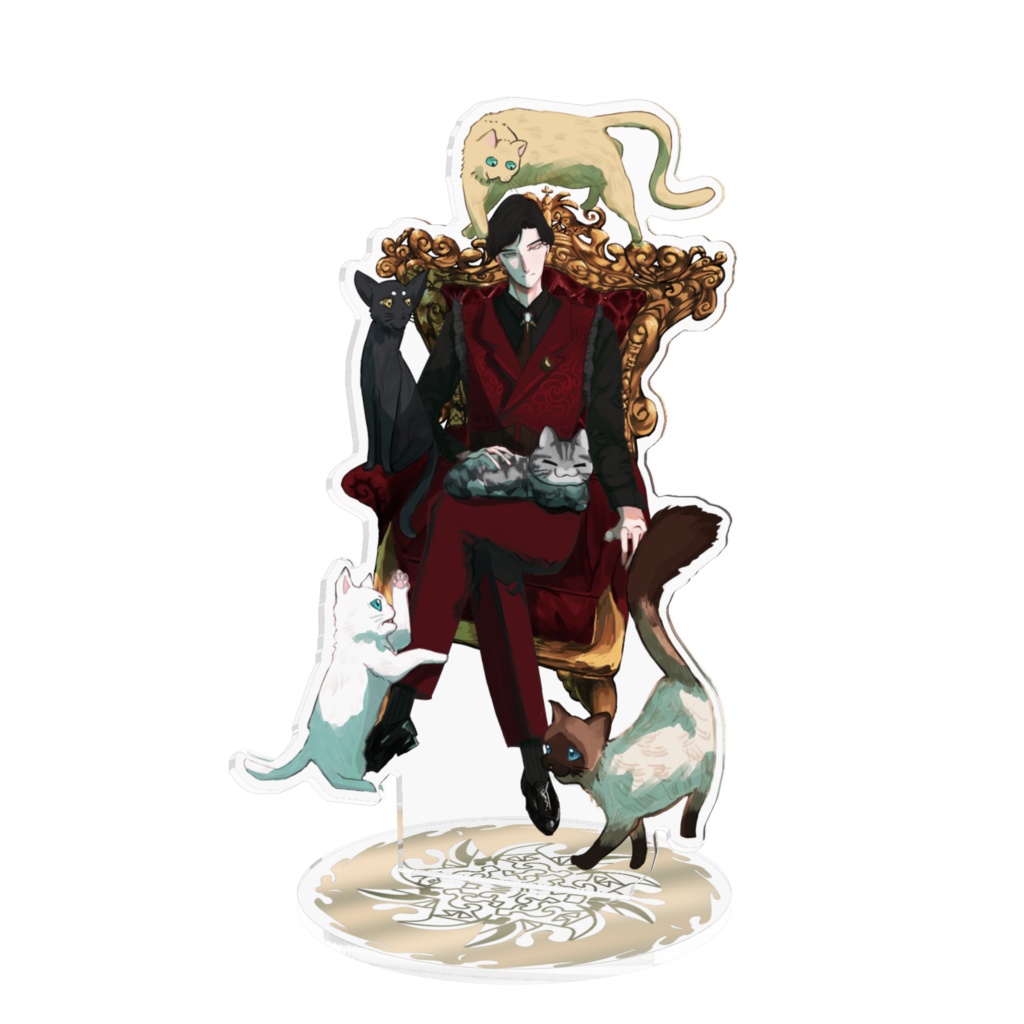 猫とたわむれる貴公子