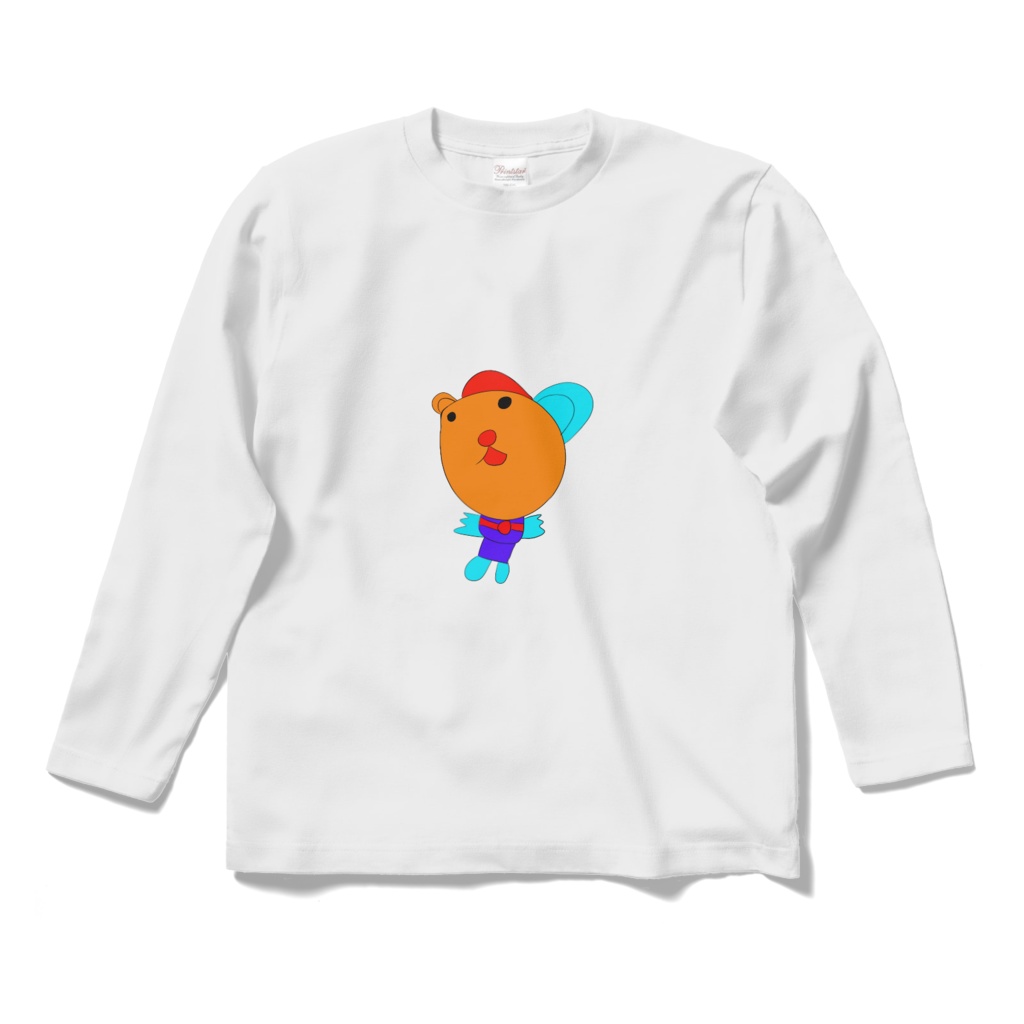 青い服のかわいいクマ
