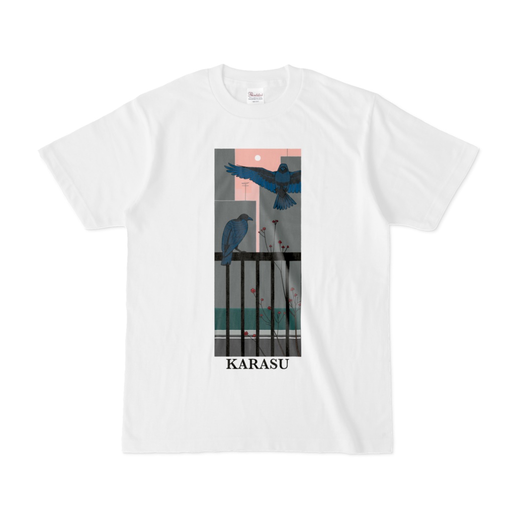 カラスの白Tシャツ