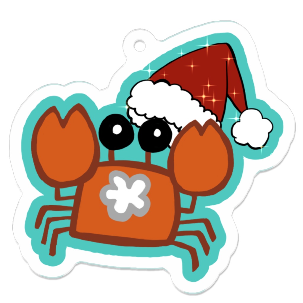 カニクリスマス（アクリルキーホルダー）
