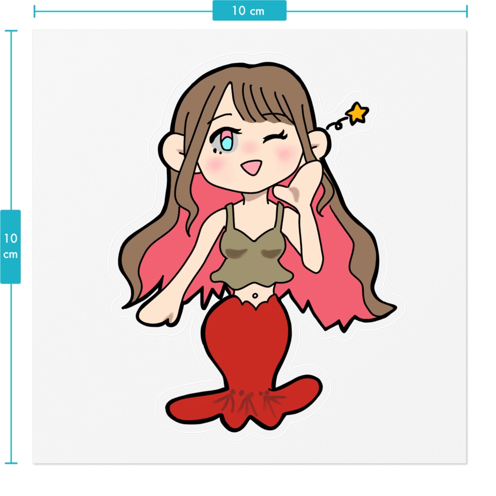 マーメイドステッカー(ステッカー)