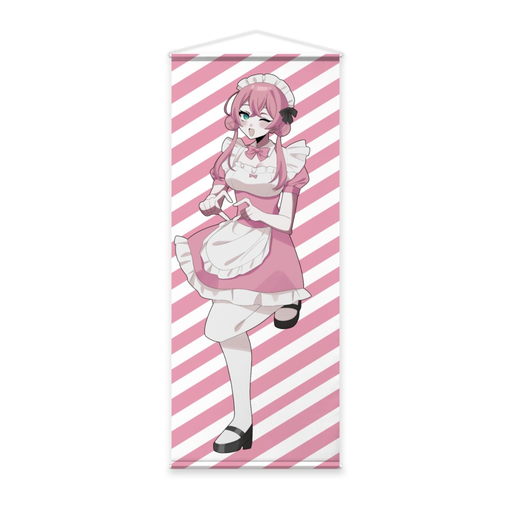 ピンクメイドちゃんタペストリー