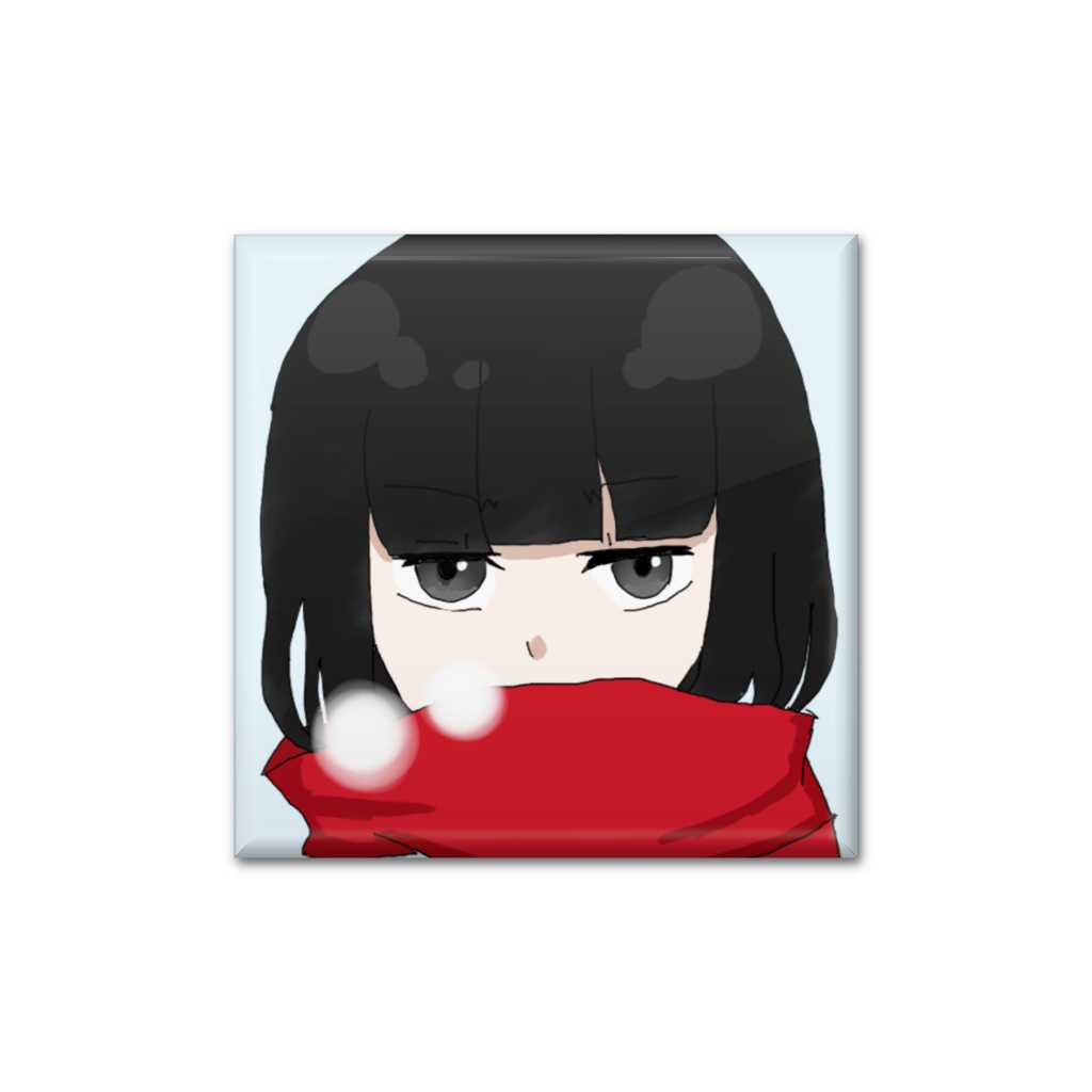 マフラーを巻いた男の子