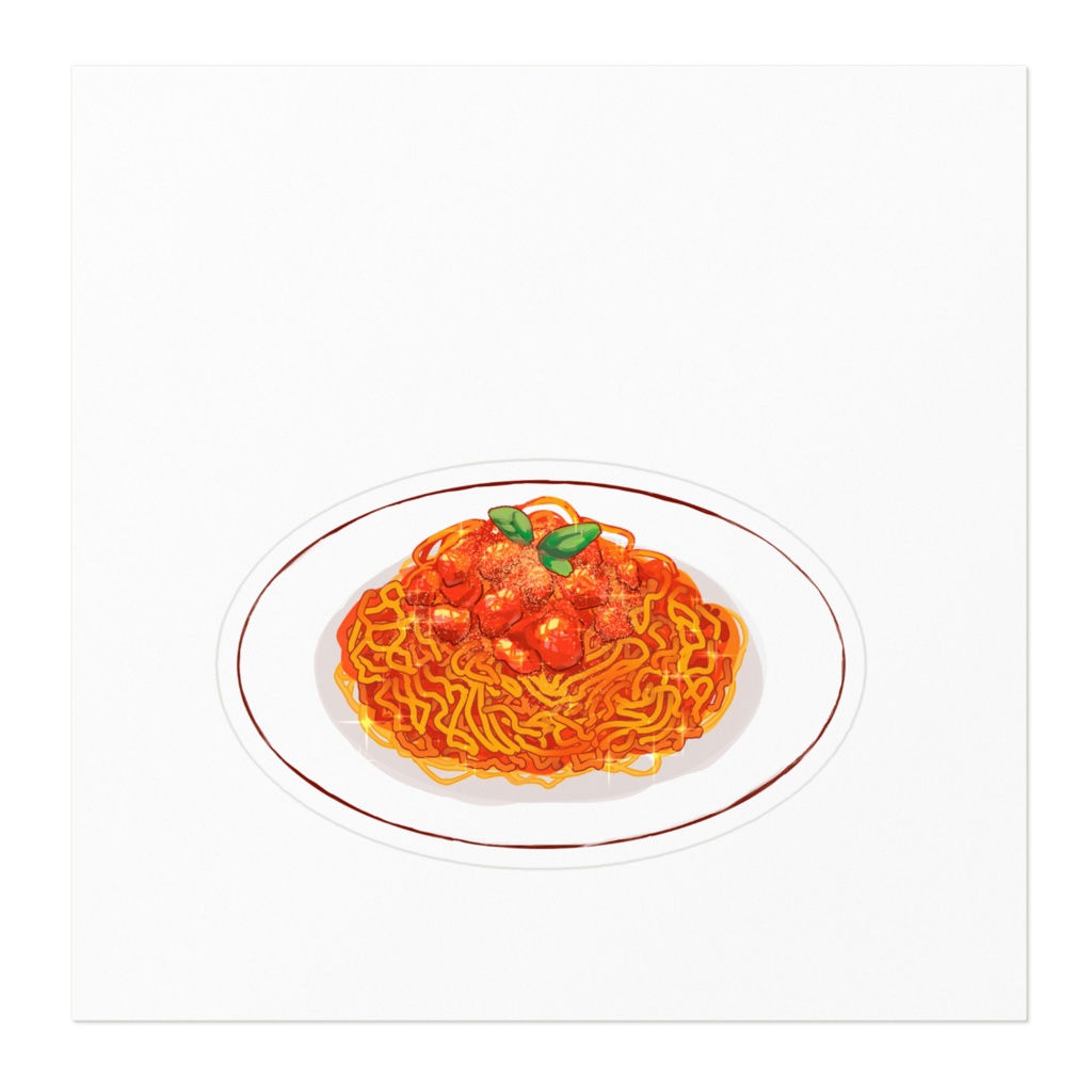 トマトたっぷり!パスタのステッカー