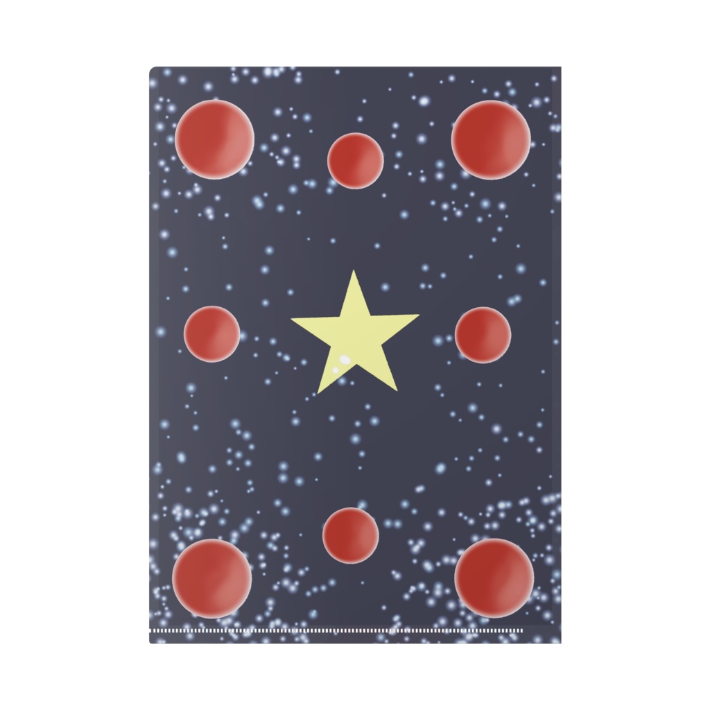 女性サンタのクリアファイル