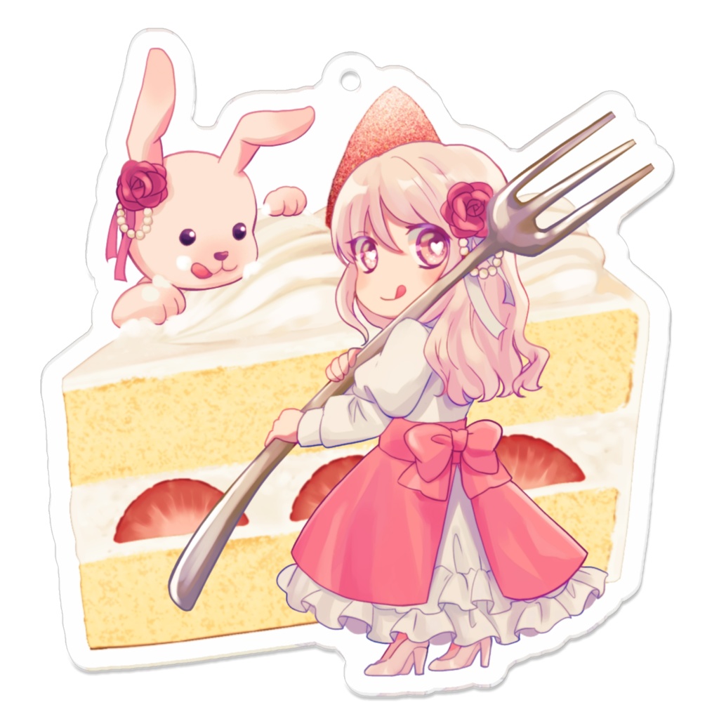 ショートケーキとリリアちゃん