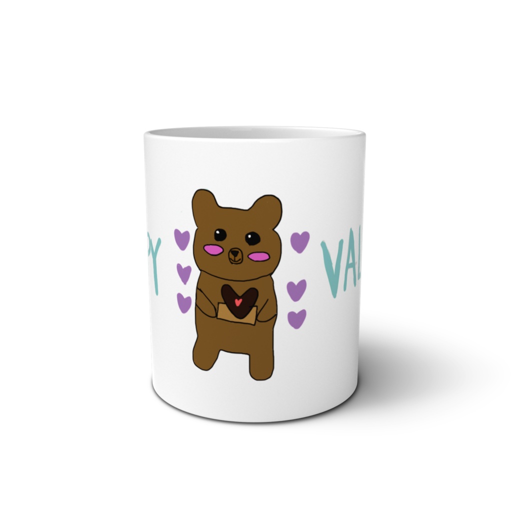 くまのヴァレンタインチョコ可愛い