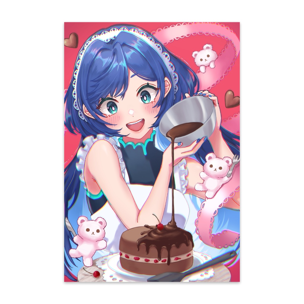 バレンタインイラスト AOちゃん