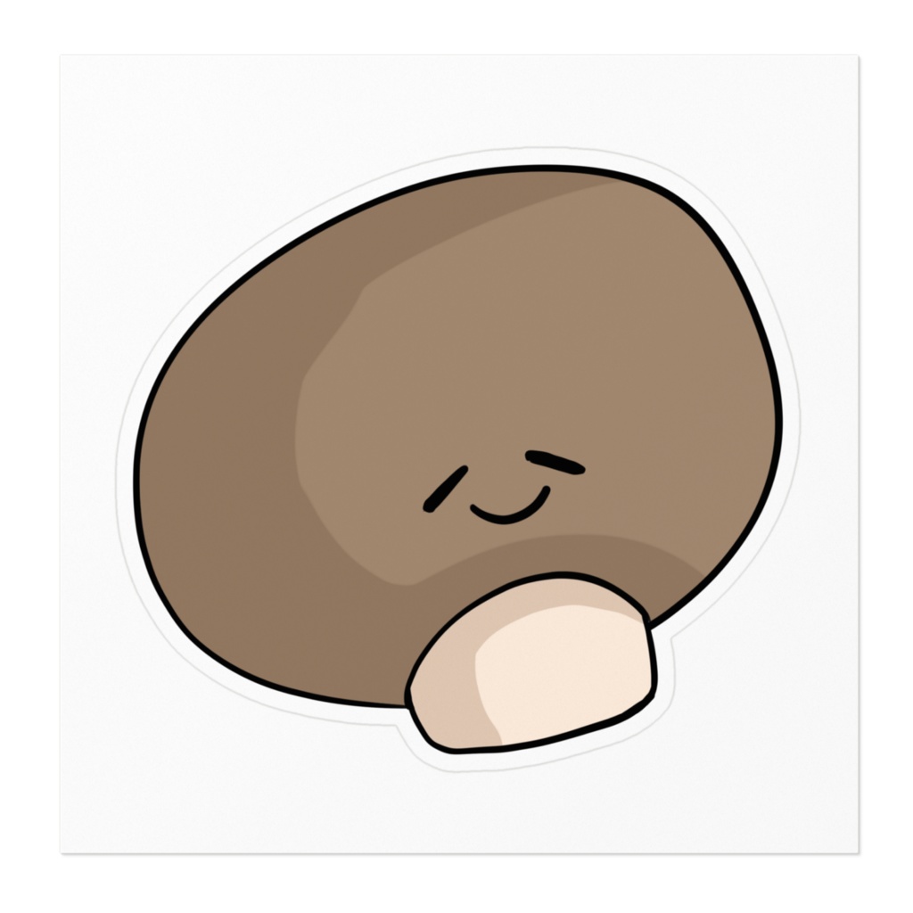 マッシュルームのステッカー