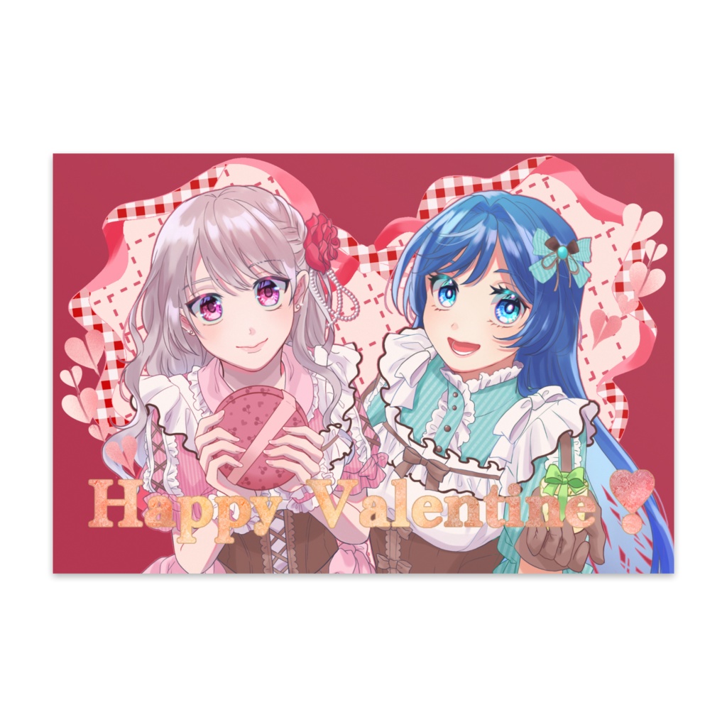 LiLiAちゃん&AOちゃん　バレンタインカード