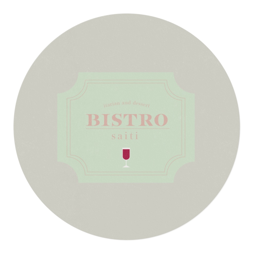 イタリアンビストロのマスキングテープ