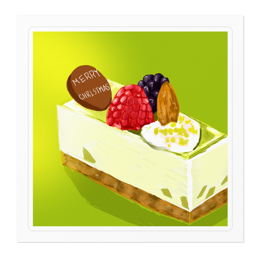 ステッカーピスタチオケーキ