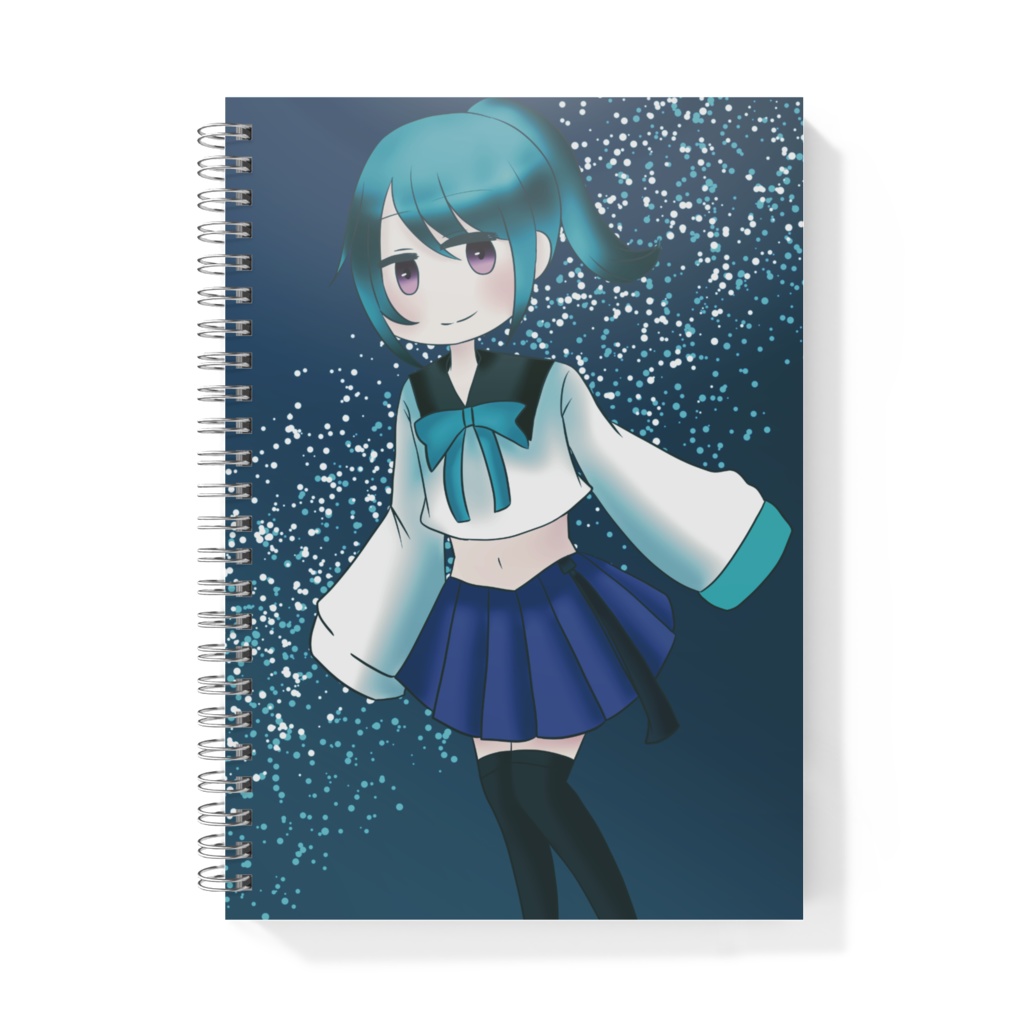 へそ出し少女のリングノート