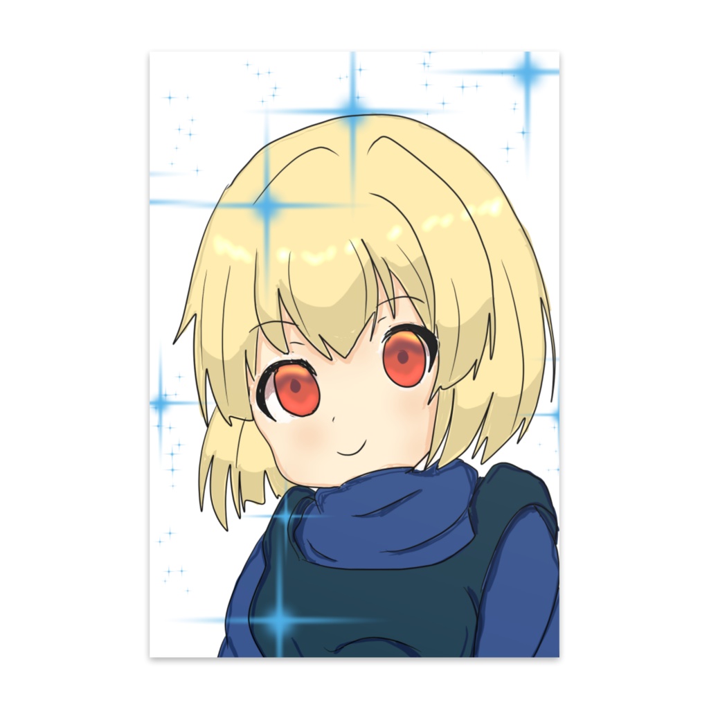 金髪少女のポストカード