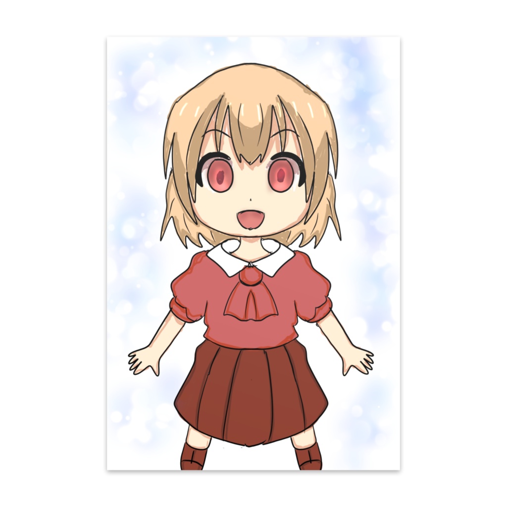 女の子のポストカード
