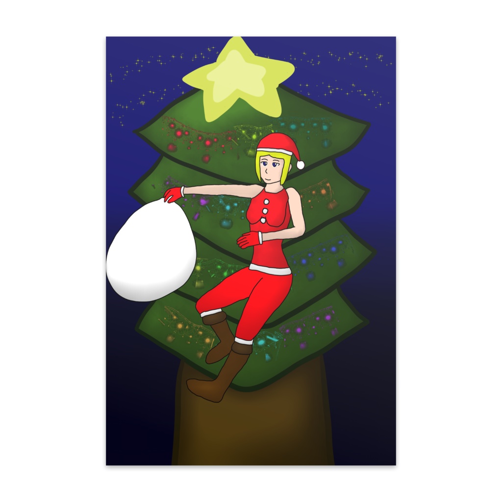ポストカード、クリスマス