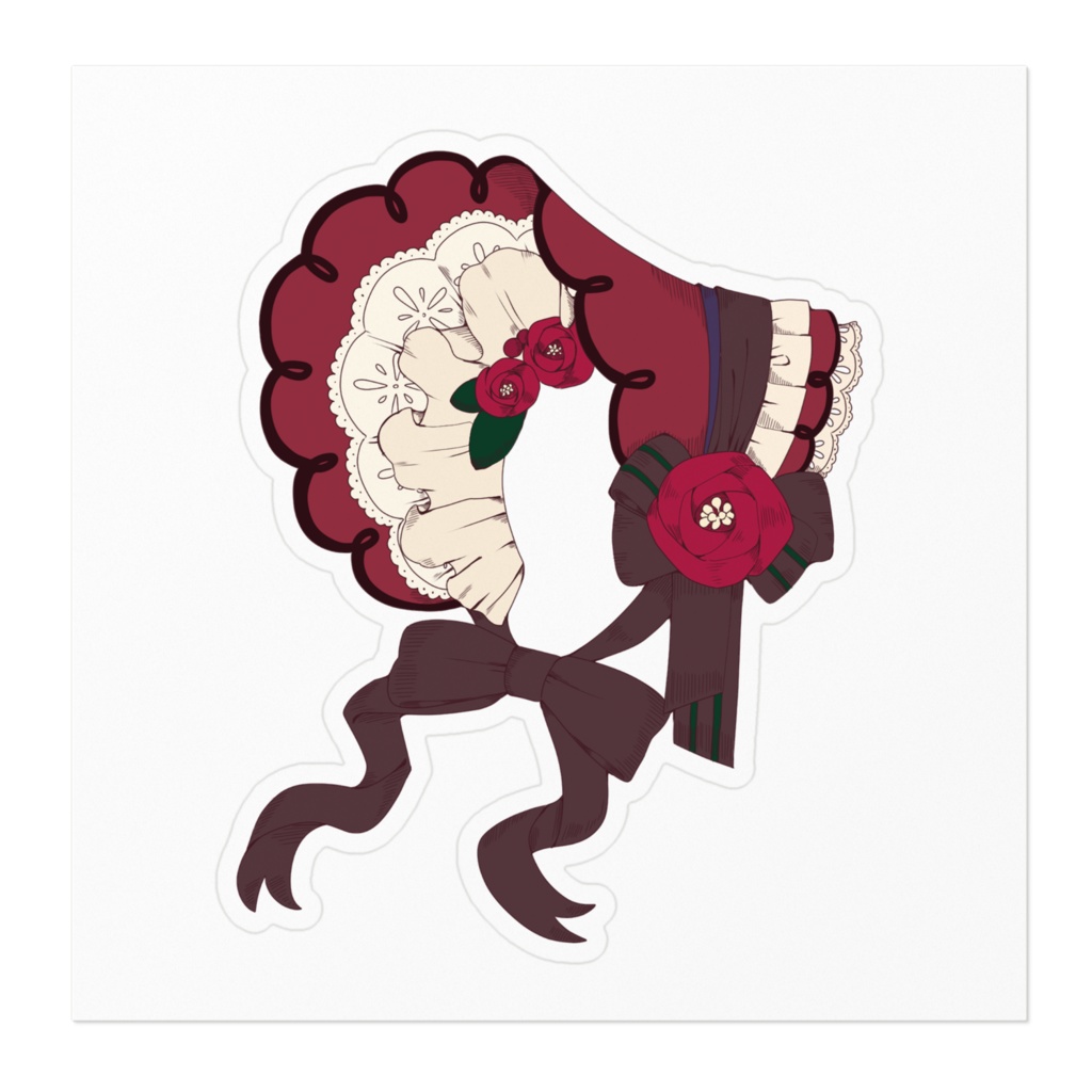 椿アクセサリーステッカー