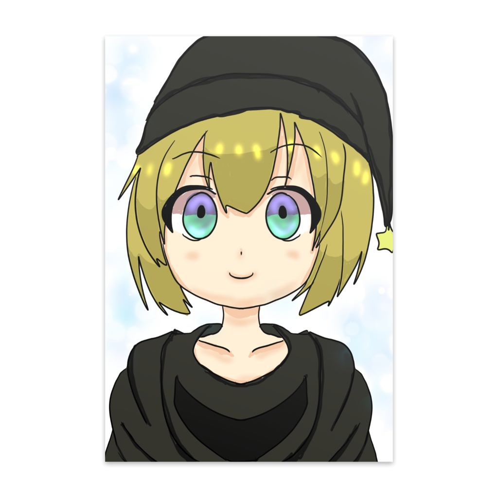 金髪少女のポストカード