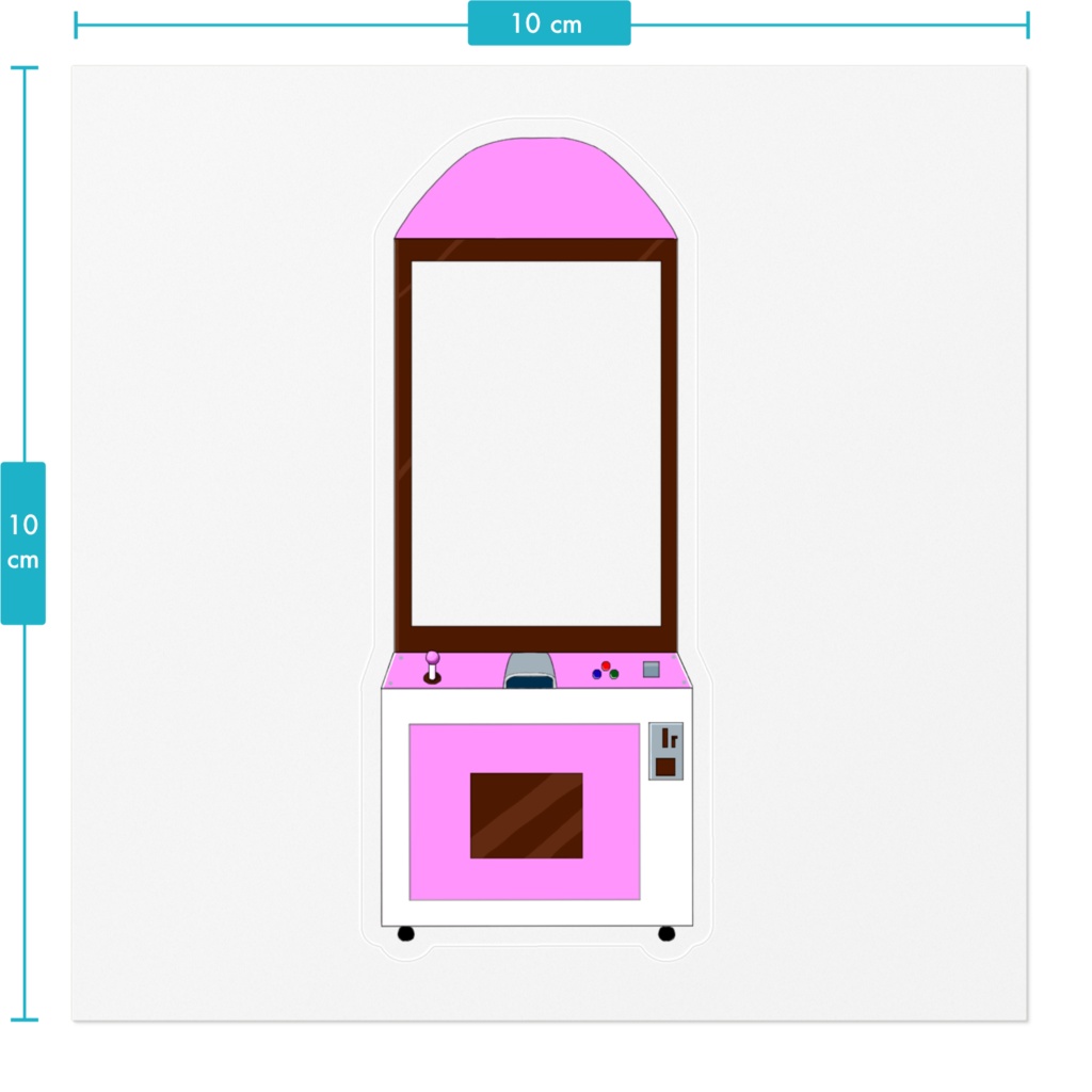 アーケード(ピンク)ステッカー