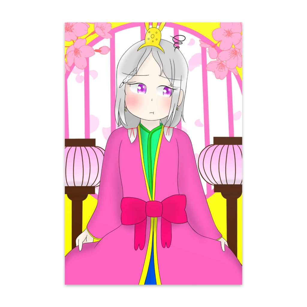 ひな祭りな兄妹のポストカード