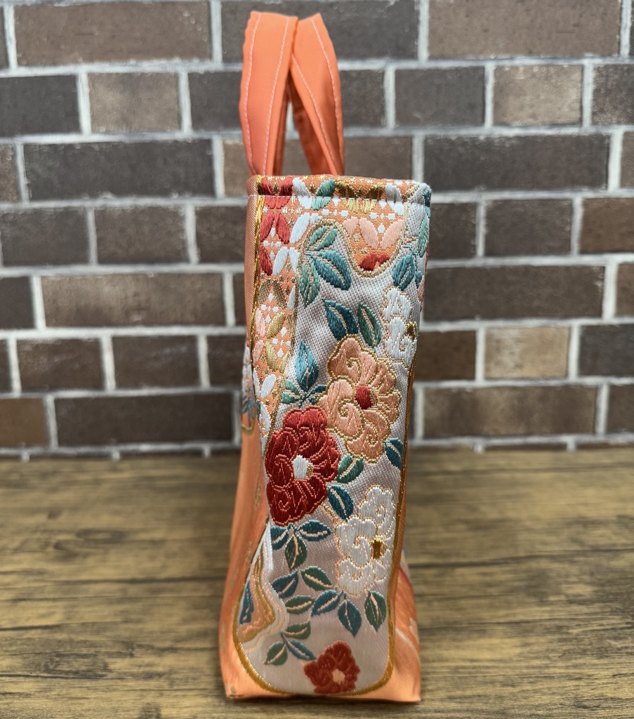 着物のリメイクバック(霞模様)