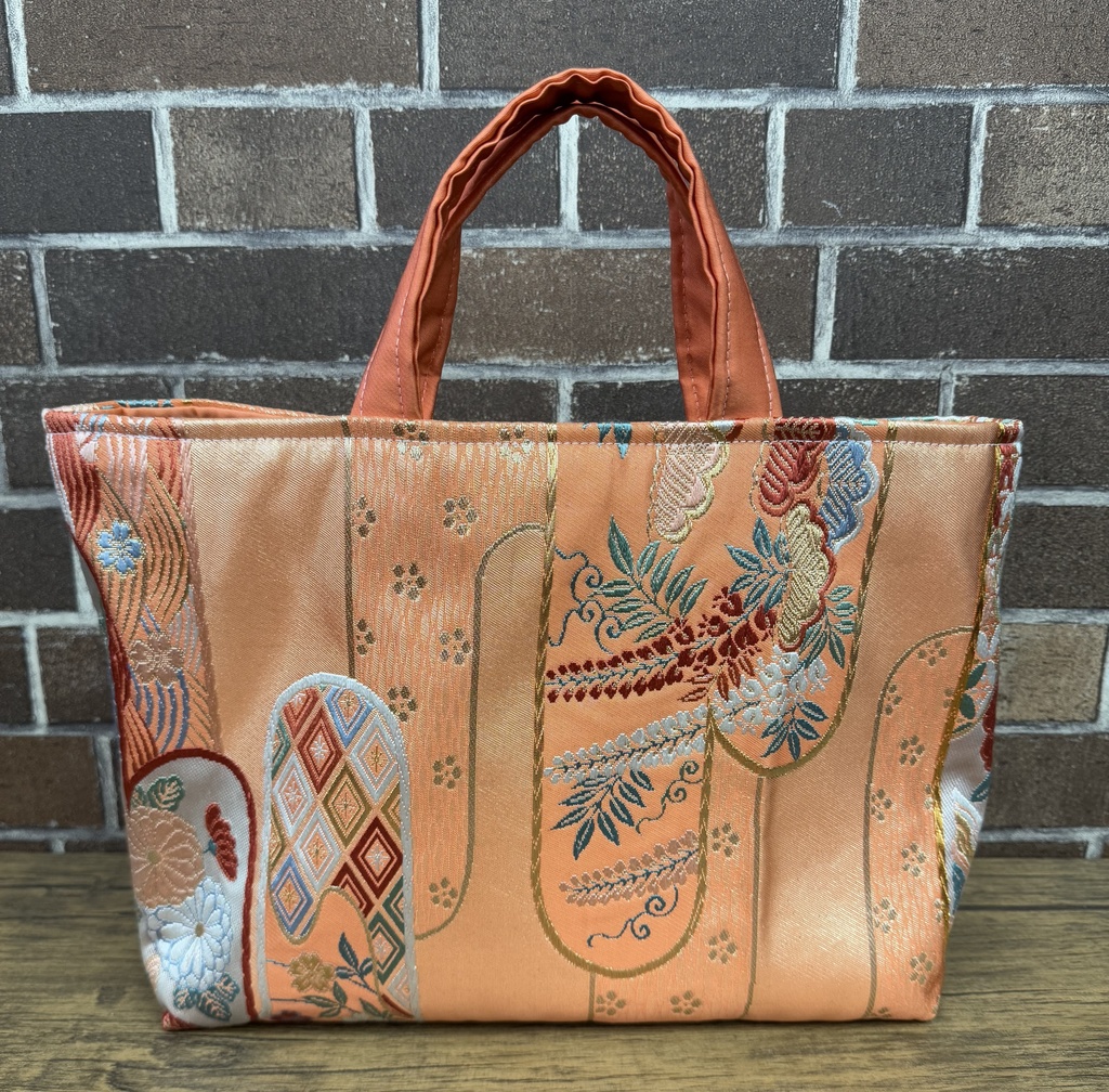 着物のリメイクバック(霞模様)