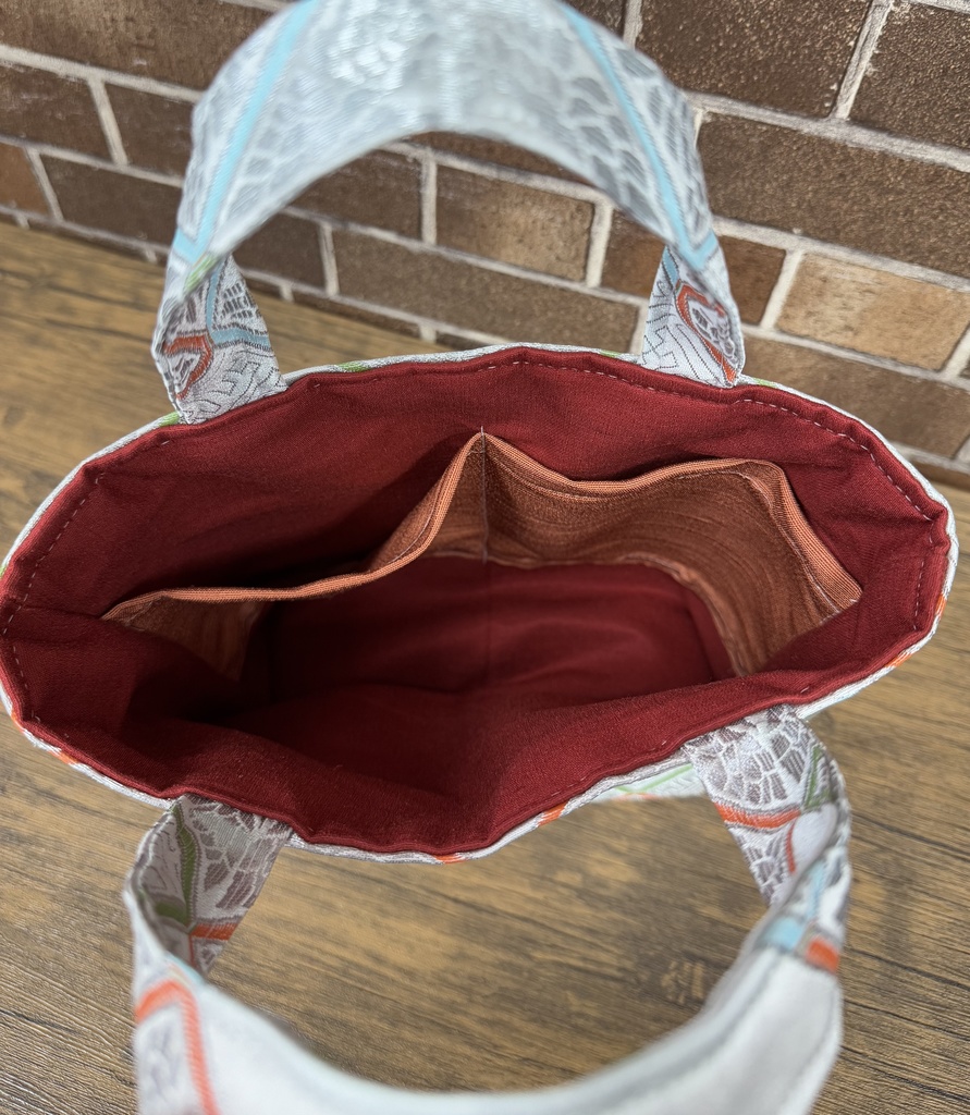 着物のリメイクバック(白)